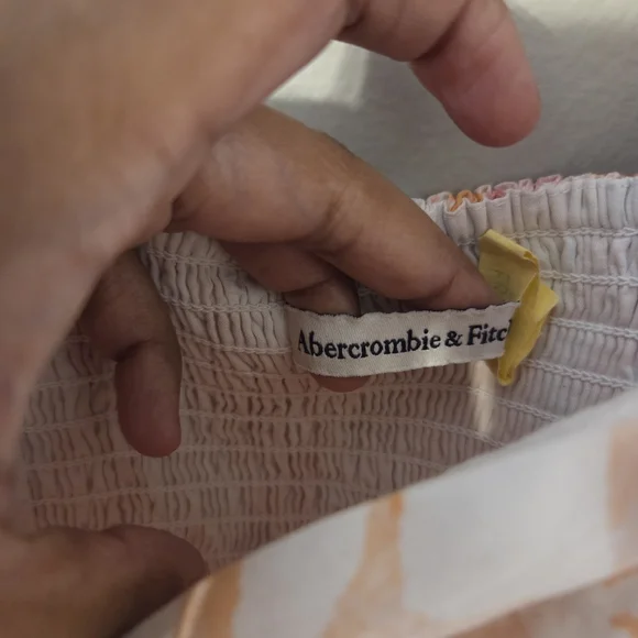 Abercrombie & Fitch Women's Emerson Floral Puff Sleeve Mini Babydoll Dress Sz S - Picture 10 of 15